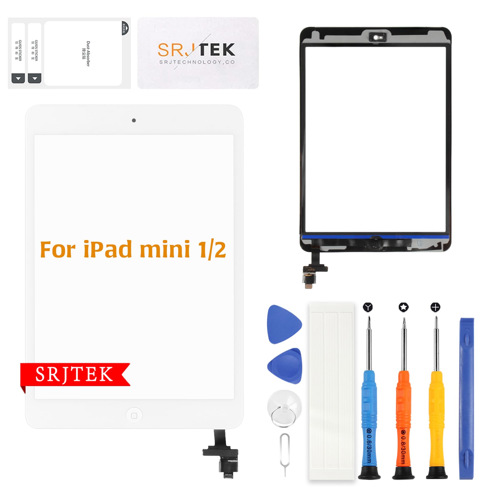 Amazon | SRJTEK For iPad mini 1/2 A1432 A1454 A1455 A1489 A1490